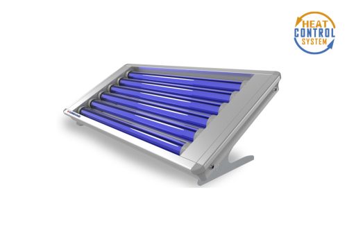 Compact Stratos 180-liter vacuum tube solar collector with built-in temperature sensor, electric heating insert, high efficiency