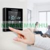 Touch screen room thermostat for switching electric heating or heating pump circulation pump in white