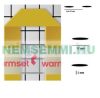 Electric floor heating heating mat with low installation height 100 watts/m² 1.0 - 10.0 m²