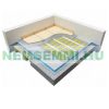 Electric floor heating heating mat with low installation height 100 watts/m² 1.0 - 10.0 m²