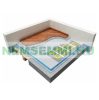 Electric floor heating self-adhesive fiberglass mesh heating mat with flat heating cable 100 watts/m² 7.0 m²