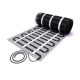 Electric floor heating black heating mat 200 watts/m² 2.5 m² can be used indoors and outdoors