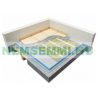 Electric floor heating heating mat with flat heating cable 150 watts/m² 7.0 m² can be used both indoors and outdoors