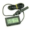 Humidity meter and thermometer with 1.5 meter sensor cable, digital humidity and thermometer, with temperature sensor in front of the humidity sensor probe