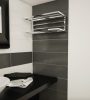 Chrome design radiator - Radox Smart U 315x800 mm chrome towel rail heater shelf