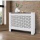 Radiator cover 112x19x82 cm radiator cover white honeycomb pattern radiator cover, grid, radiator cover