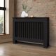 Front radiator cover 112x19x82 cm radiator cover black striped radiator cover, grid, radiator cover