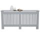 Radiator cover 152x19x82 cm radiator cover gray striped radiator cover, grid, radiator cover