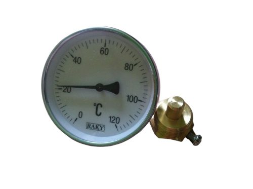 Contact thermometer - the accessory sleeve can be screwed into a 1/2" thread