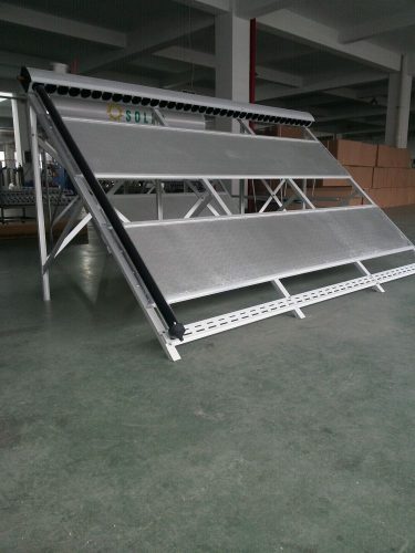 Heat mirror for 15 vacuum tube solar collectors