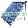 20 vacuum tube solar collectors with Big-Pipe head, i.e. extra thick Heat Pipe head, 20 vacuum tubes with a 6-year warranty!