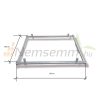 SID-H horizontal flat solar collector mounting frame Bracket for pitched roof