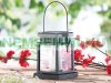 Hanging solar LED lamp outdoor Asian design