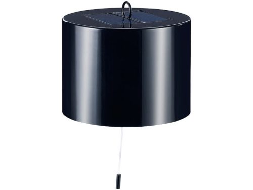 Solar LED hanging lamp for outdoor use 17x12.5 cm black solar lamp