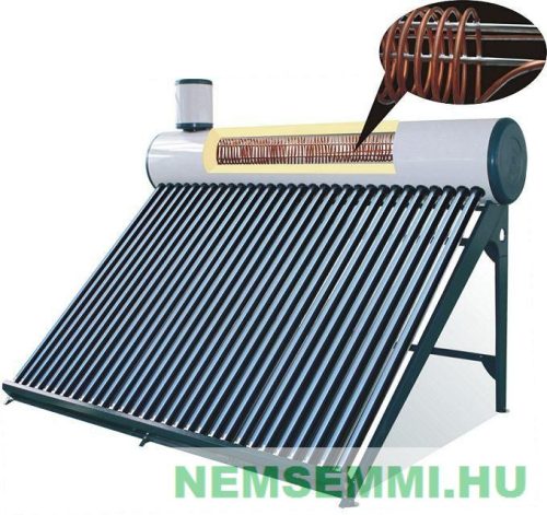 Solar collector DHW collector with 150 l heat exchanger SP-C tank - copper tube heat exchanger in the tank - thus pressure resistant! Inox inner tank