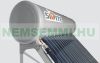 Solar collector system SP-HS with pressure-resistant 150-liter outer aluminum, inner acid-resistant stainless steel tank with 15 vacuum tubes, frame!