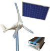 Windmill 12V 500W 103 cm + solar panel 12V 100W + 12V hybrid charge controller for both. Wind and solar energy stock. 103 cm rotor diameter