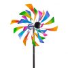 Wind wheel colorful pinwheel ornament toy garden decoration colorful garden decoration that can be inserted into the ground