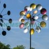 Wind wheel colorful 48 cm diameter "Galaxy" pinwheel ornament toy colorful garden decoration that can be inserted into the ground