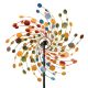 Wind wheel colorful 76 cm diameter wind-spinning ornament toy colorful garden decoration that can be inserted into the ground