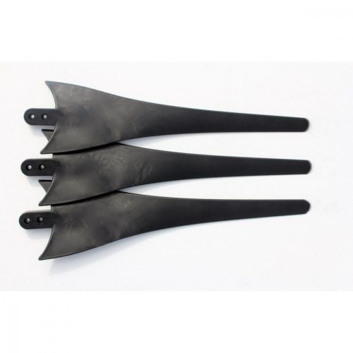 Rotor blade wind wheel blade set 3 pcs 55 cm black wind generator, wind turbine rotor BREEZE 