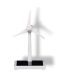 Mini windmill model with solar panel adjustable height between 15-18 cm