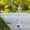 Wind turbine model. A model of a windmill powered by a solar panel. Blade diameter: 24 cm, height: 38 cm