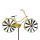 Wind wheel retro effect yellow bicycle pinwheel ornament toy can be inserted into the ground garden decoration antique effect