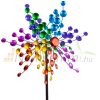 Wind-wheel spinning ornament toy garden decoration circular colorful rainbow garden decoration that can be inserted into the ground