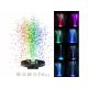 LED Solar garden fountain 3W, 7 colors 8 RGB-LED 1500 mAh 6 nozzles