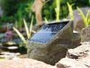 Solar garden fountain stone design solar oxygen pump for garden pond