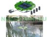 Solar powered floating fountain pump 155 l/h 30 cm max height solar panel 8V 1.8W fish pond aerator aeration water circulation