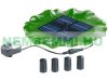 Solar powered floating fountain pump 155 l/h 30 cm max height solar panel 8V 1.8W fish pond aerator aeration water circulation