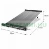 Solar collector pool heating solar mat 0.75 m² solar pool or jacuzzi heating