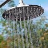 Half-height solar shower, 20 liters, with mixer tap. Solar garden shower, solar shower