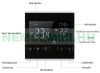 Digital touch screen thermostat for electric floor heating 16A white-black