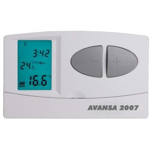 Thermostat AVANSA 2007 room thermostat digital display, weekly programming heating or air conditioning controller