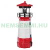 Solar lighthouse with rotating light 30 cm red