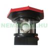 Solar lighthouse with rotating light 30 cm red