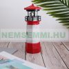 Solar lighthouse with rotating light 30 cm red